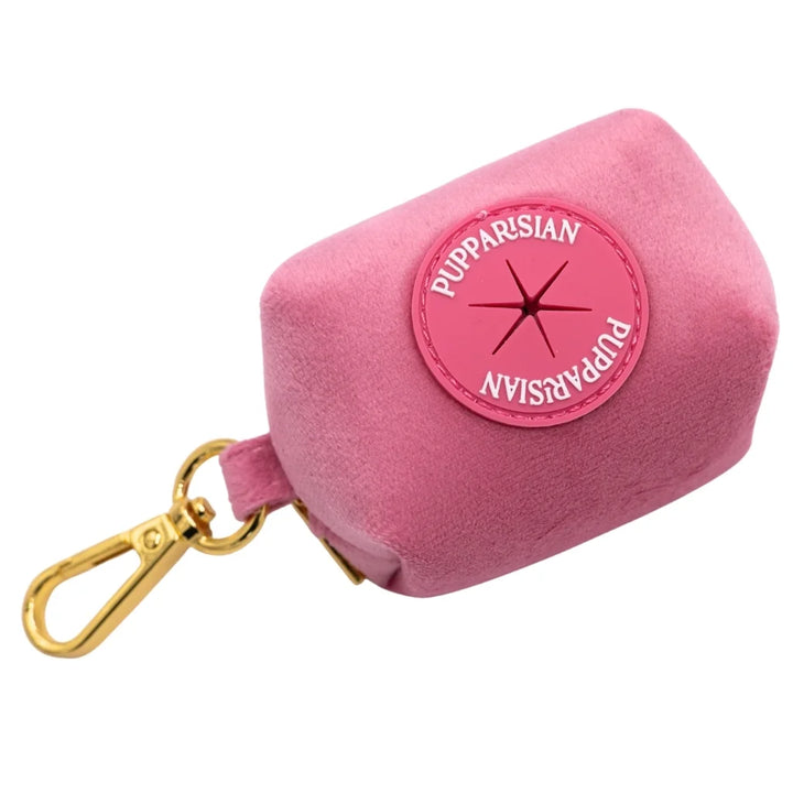 Welurowe etui na kupoworki – różowe